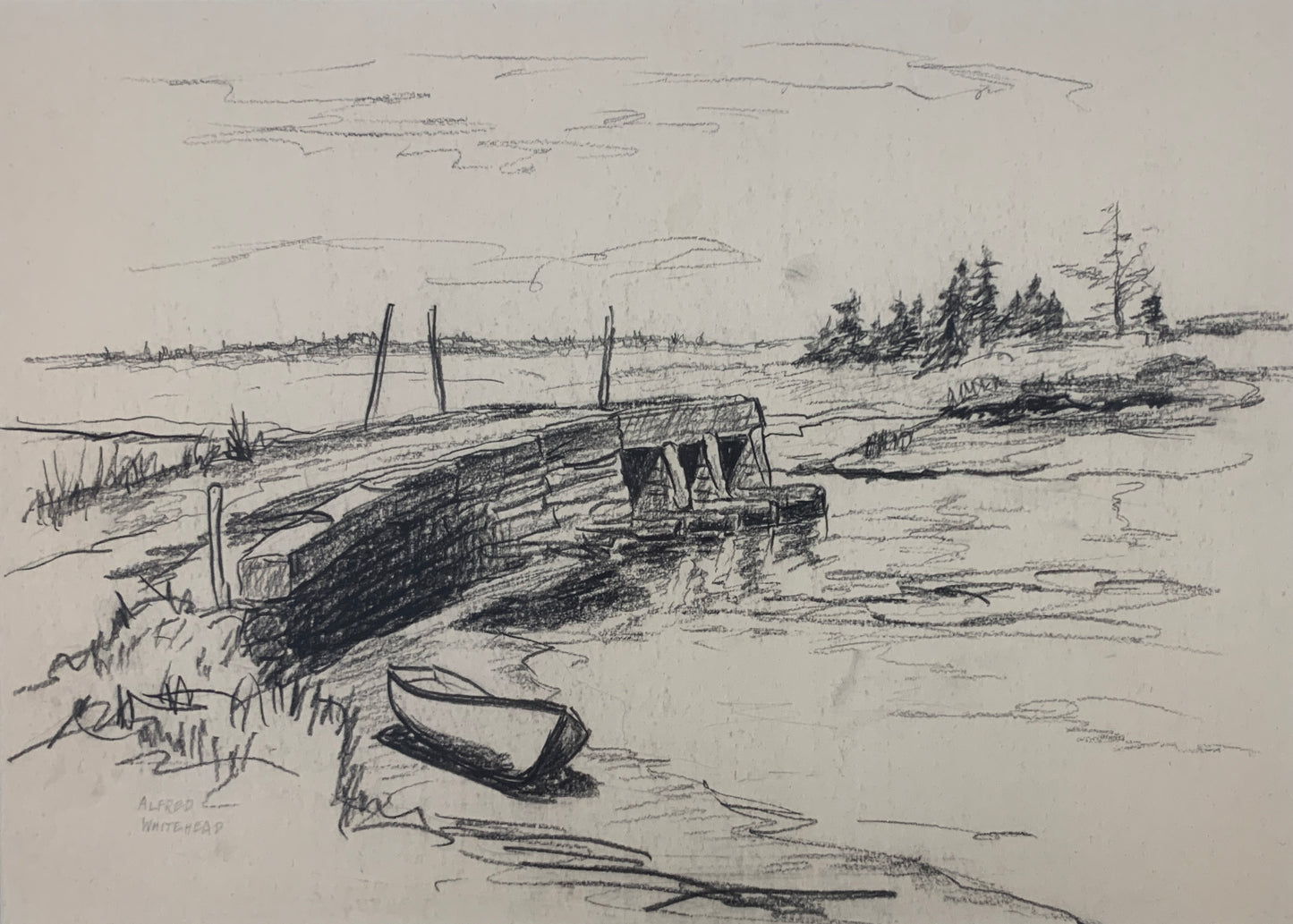 "UNTITLED" (Wharf & Boat)