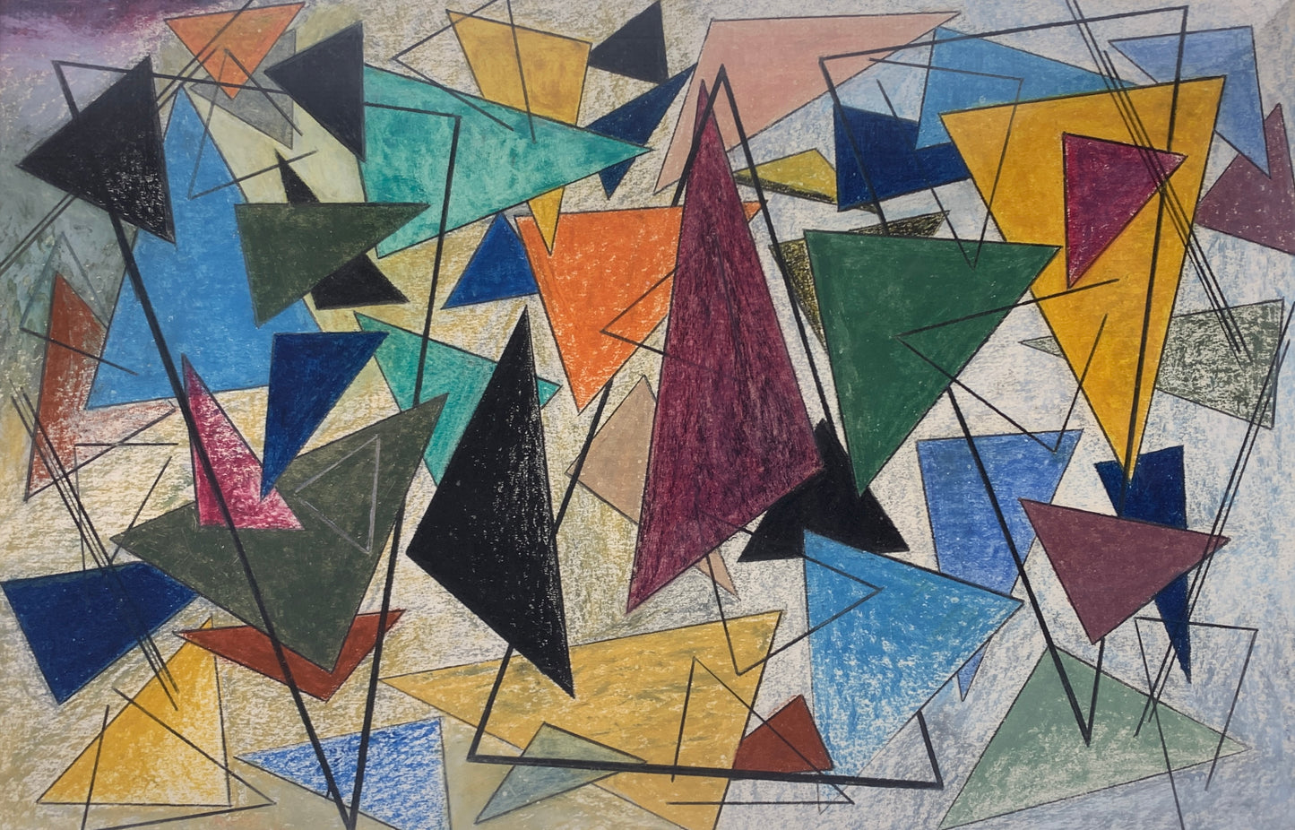 "UNTITLED" (Cubism Triangles)